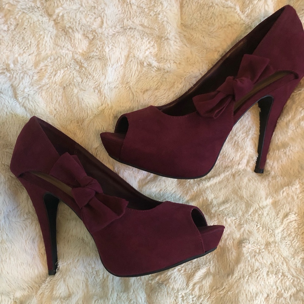 5” Burgundy Heel, Xhilaration , size 9.5